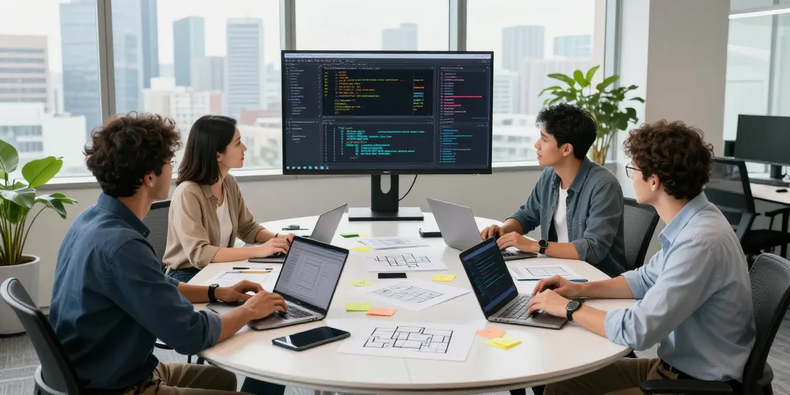 Team collaboration at the WPS Official Website for innovative software solutions.