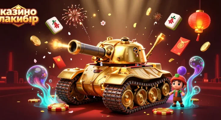 Experience excitement at казино лакибир with an epic 3D scene showcasing vibrant casino action.